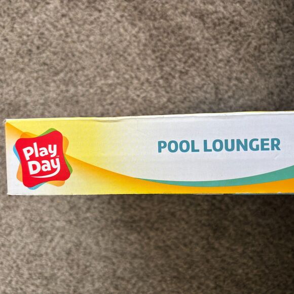 Play Day RED HOT SO SPICY 6FT'Long Pool Lounger w/ Repair Kit - Picture 3 of 3